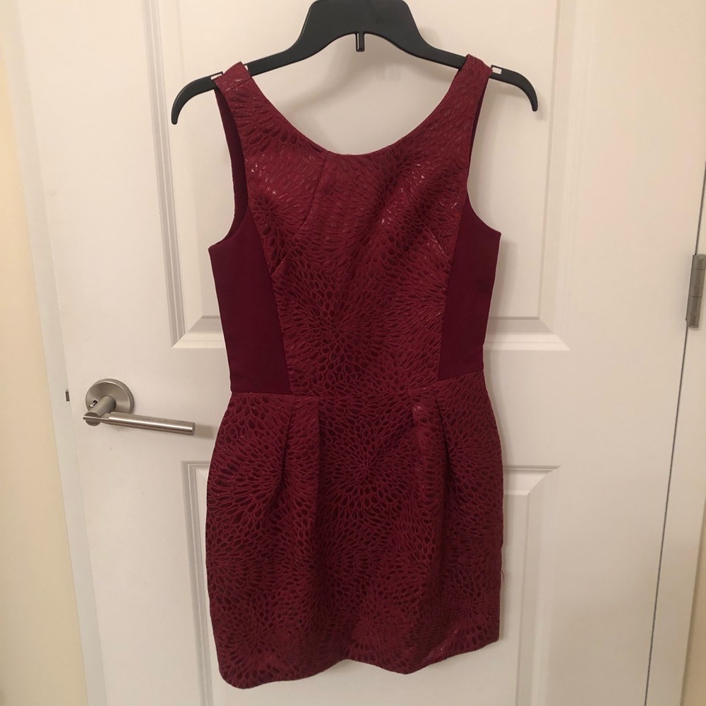 Maroon Cocktail Dress - Size 4 - Babaton